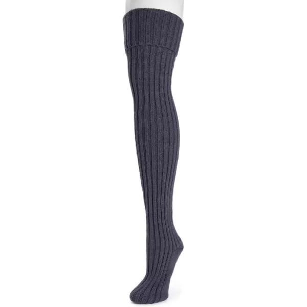 MUK LUKS womens Womens Chunky Ribbed Over the Knee SocksTwilight