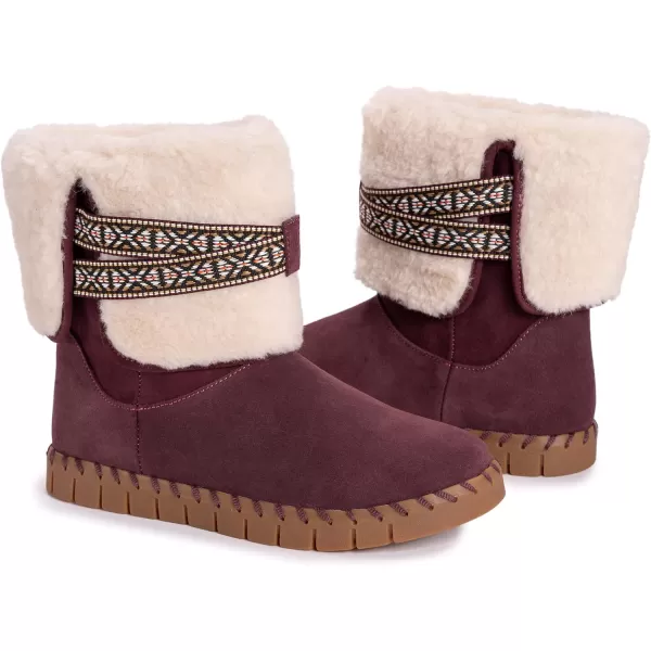 MUK LUKS Womens Flexi Montauk Boots FashionBordeaux