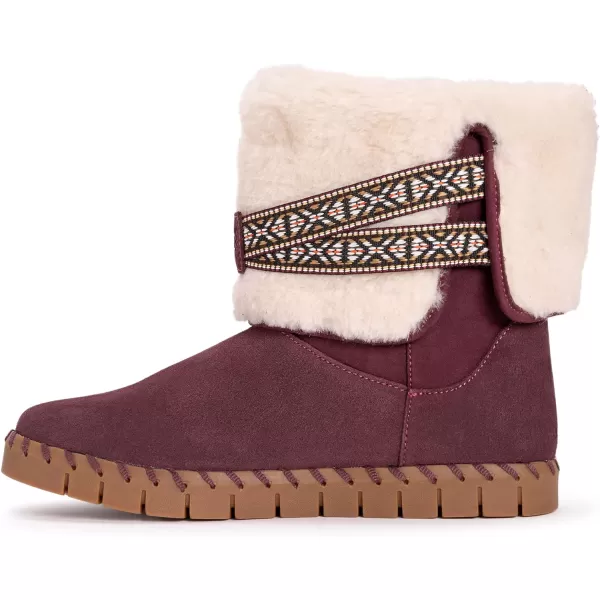 MUK LUKS Womens Flexi Montauk Boots FashionBordeaux