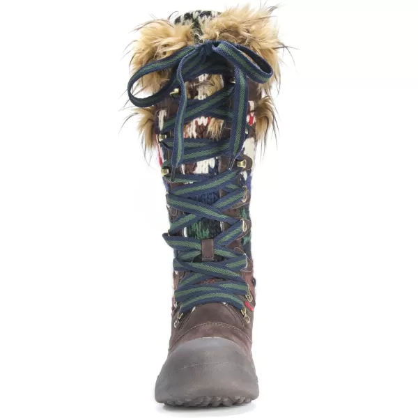 MUK LUKS Womens Gwen Boot SnowDark Brown