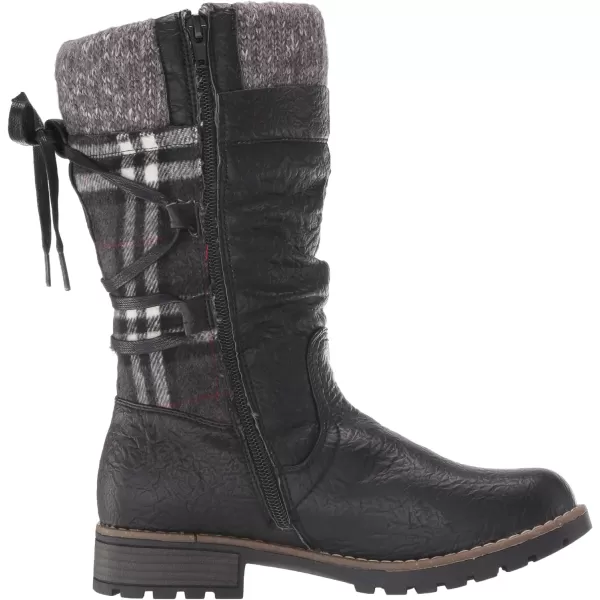 MUK LUKS Womens Joni Boots Mid CalfBlack