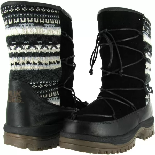 MUK LUKS Womens Kesuk Short BootBlack Fairisle