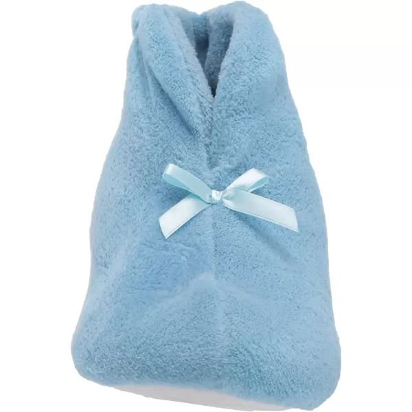 MUK LUKS Womens Micro Chenille Boot with Satin Bow SlipperBlue Mist