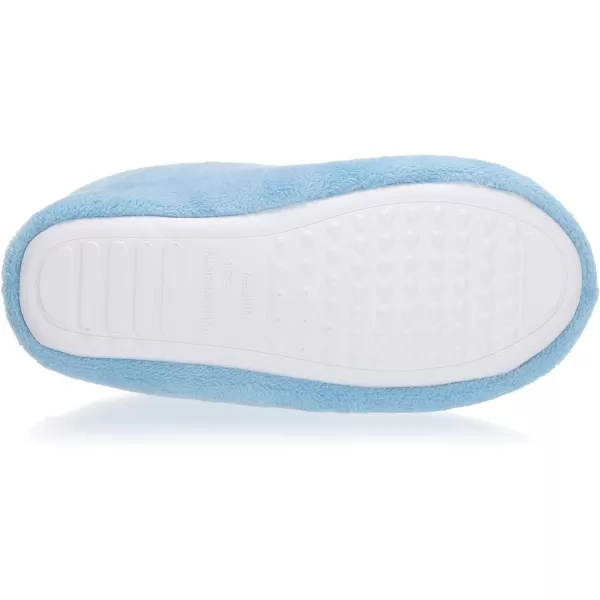 MUK LUKS Womens Micro Chenille Boot with Satin Bow SlipperBlue Mist
