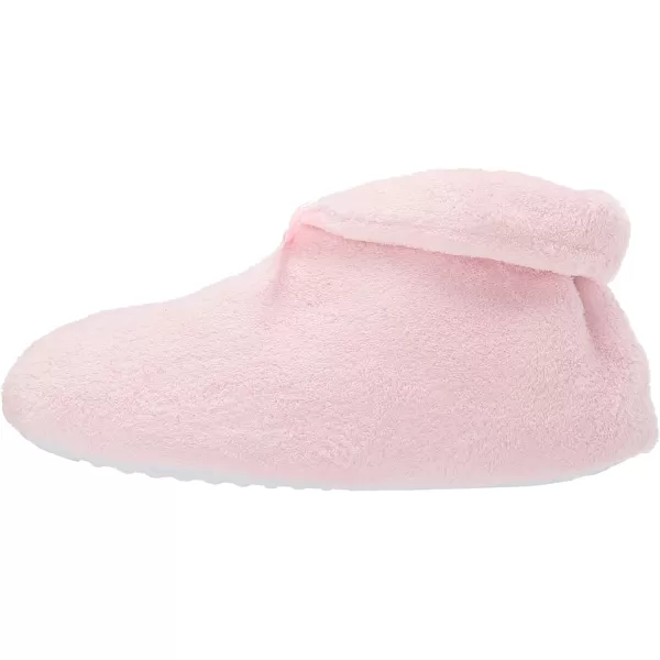 MUK LUKS Womens Micro Chenille Boot with Satin Bow SlipperPink