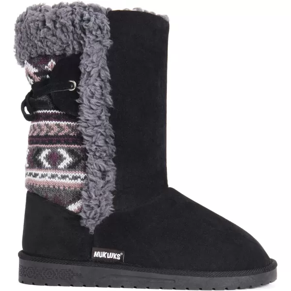 MUK LUKS Womens Missy Boots FashionBlack