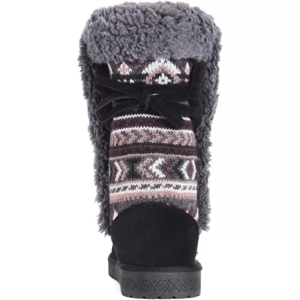 MUK LUKS Womens Missy Boots FashionBlack