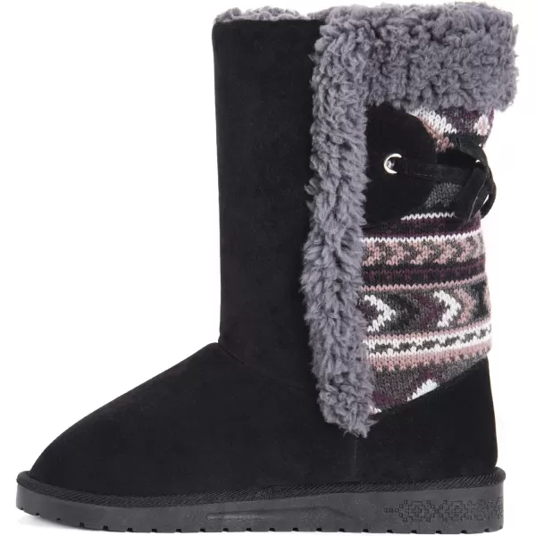 MUK LUKS Womens Missy Boots FashionBlack