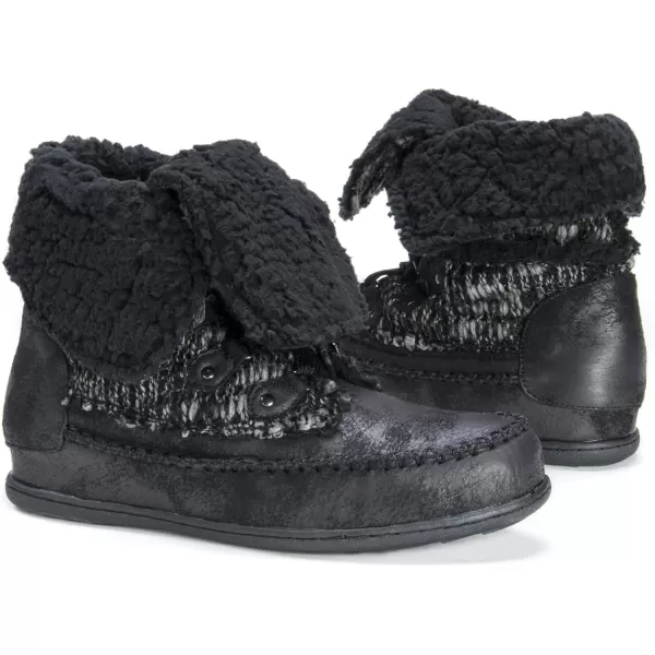 Muk Luks Womens Lilly Lace Up BootBlack