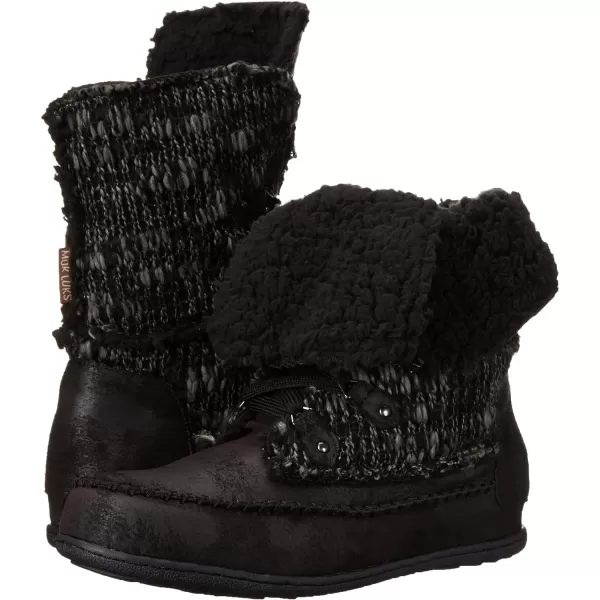 Muk Luks Womens Lilly Lace Up BootBlack