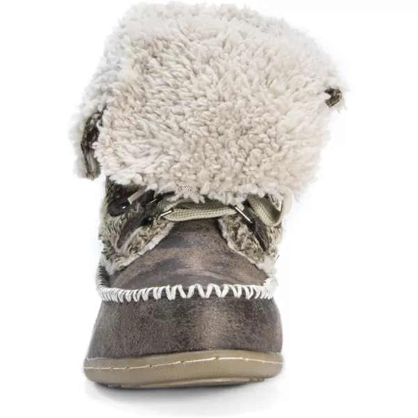 Muk Luks Womens Lilly Lace Up BootGrey