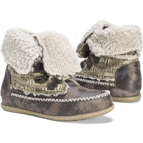 Muk Luks Womens Lilly Lace Up BootGrey