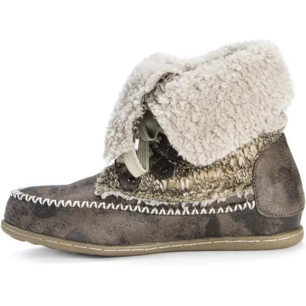 Muk Luks Womens Lilly Lace Up BootGrey