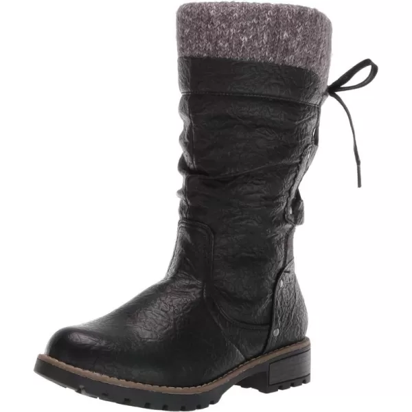 MUK LUKS Womens Joni Boots Mid CalfBlack