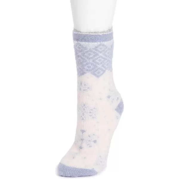 MUK LUKS Womens Novelty Heat Retainer Thermal Insulated SocksAlice Blue