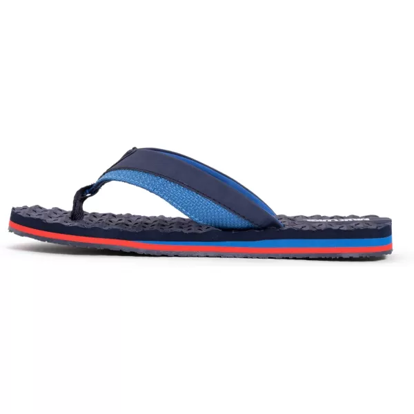 MUK LUKS Mens Chill Cooler ThongNavy FlipFlopCooler Navy