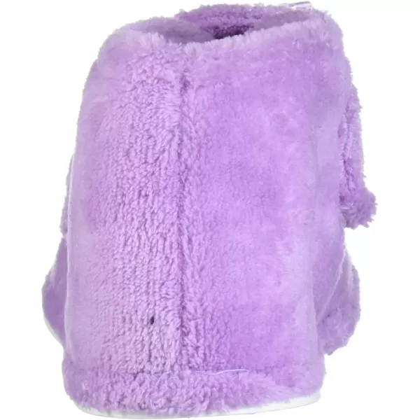 MUK LUKS Womens Micro Chenille Front Flap Adjustable Boot SlipperLavender