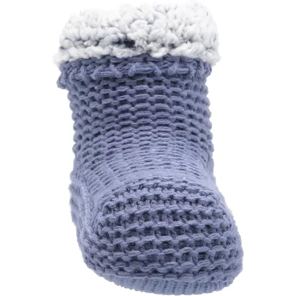 MUK LUKS Womens Sherpa Cuff Bootie SlipperDenim