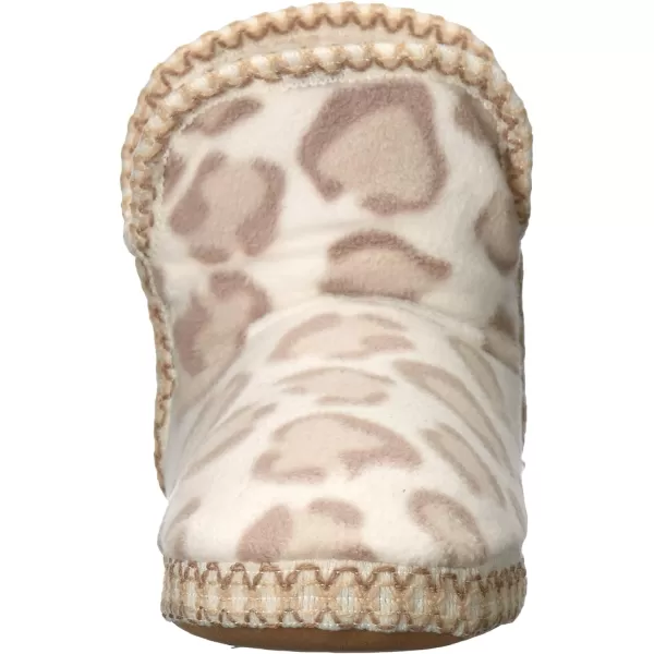 Muk Luks Womens BootieWRAP Gift SetSnow LEOP SlipperWhite