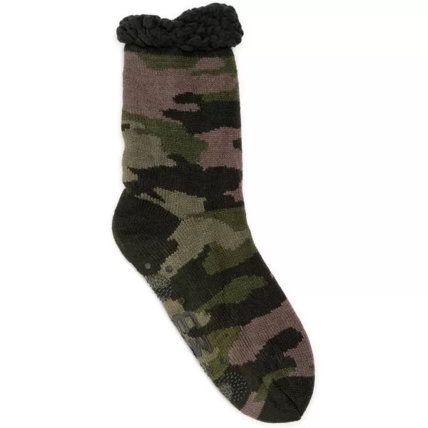 MUK LUKS Mens Cabin SockGreen Gables Camo