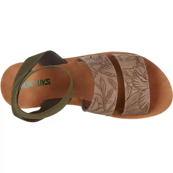 MUK LUKS Womens About It SandalTaupe FlatTaupe