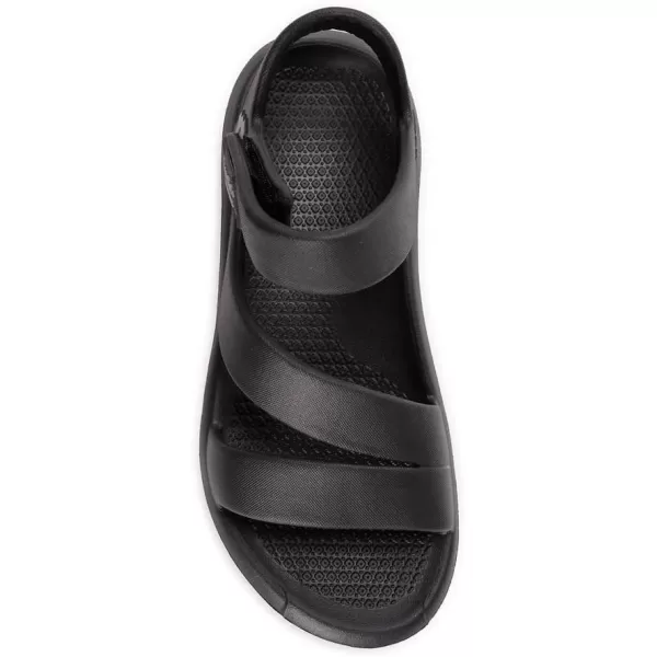 MUK LUKS Womens Essentials Surf Board SandalsBlack