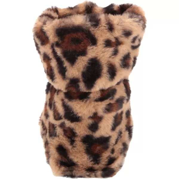 MUK LUKS Womens Faux Fur Slipper SockNatural Leopard