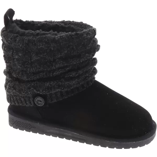 MUK LUKS Womens Laurel BootBlack Heather