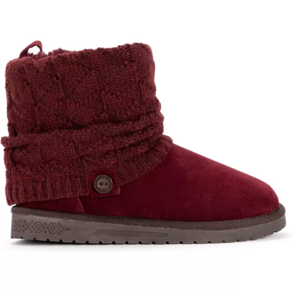 MUK LUKS Womens Laurel BootBurgandy