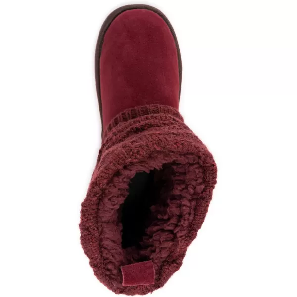 MUK LUKS Womens Laurel BootBurgandy