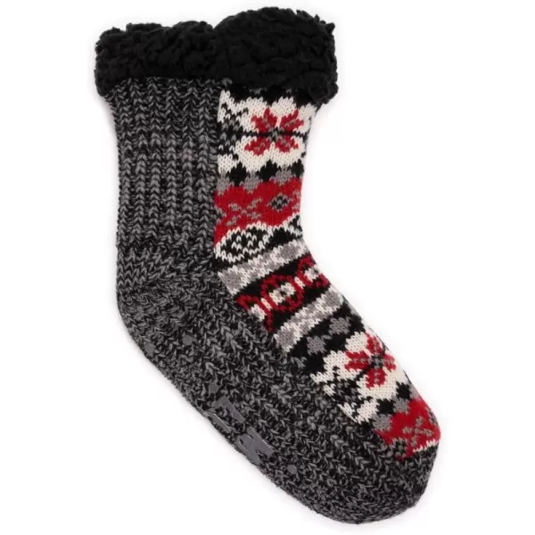 MUK LUKS Pieced Cabin Sox 1 Pair Pack Womens SocksStarlight Classic