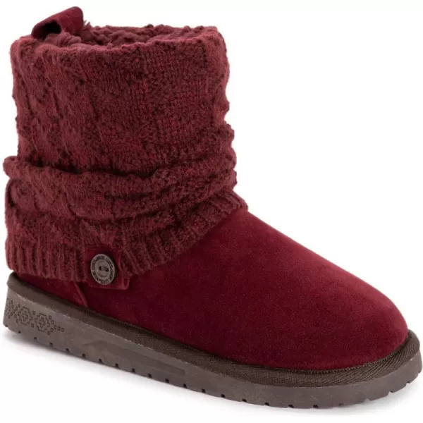 MUK LUKS Womens Laurel BootBurgandy