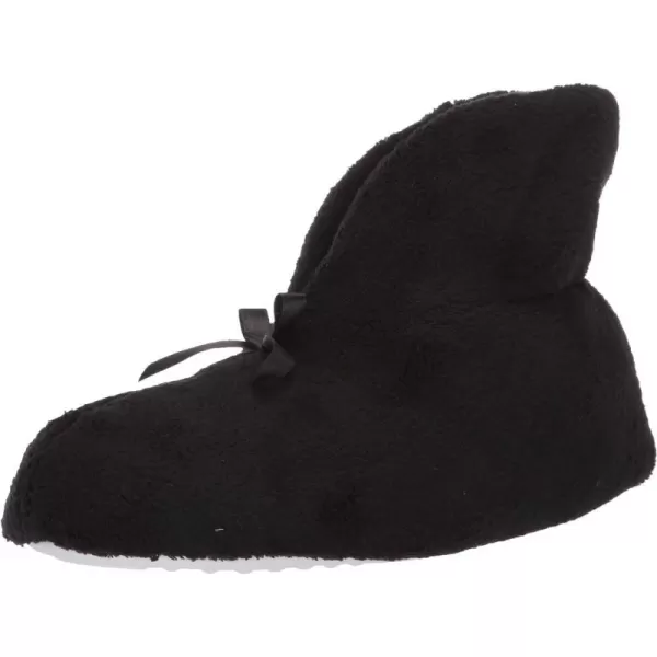 MUK LUKS Womens Terry Cuff Slipper BootiesBlack