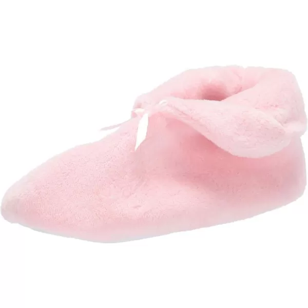 MUK LUKS Womens Terry Cuff Slipper BootiesPink