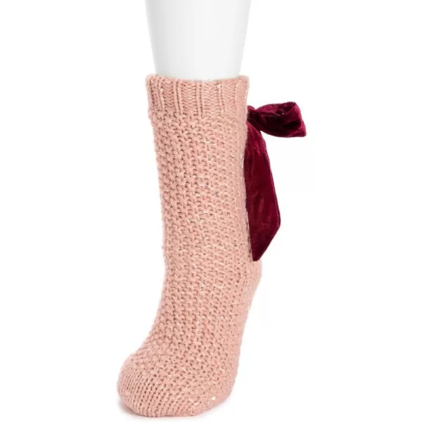 MUK LUKS womens Womens Ribbon Cabin SocksRoseJazzberry