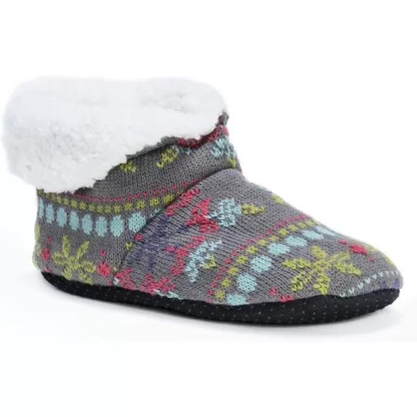 Muk Luks Womens Booties SlipperShadow