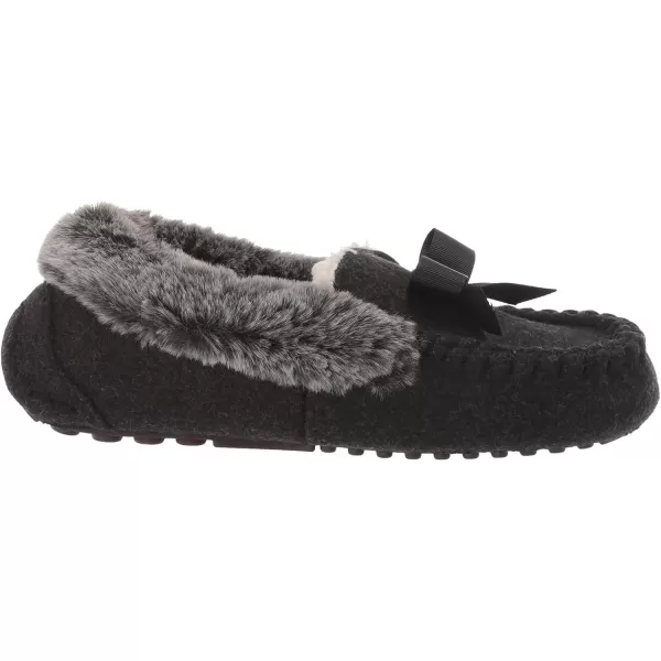 Kathy Ireland Mens Womens Daffodil Moccasin SlipperBlack