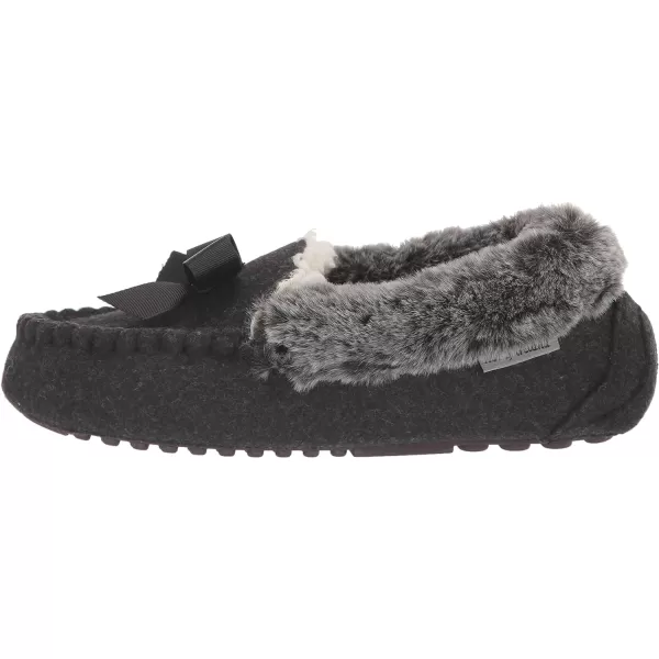 Kathy Ireland Mens Womens Daffodil Moccasin SlipperBlack