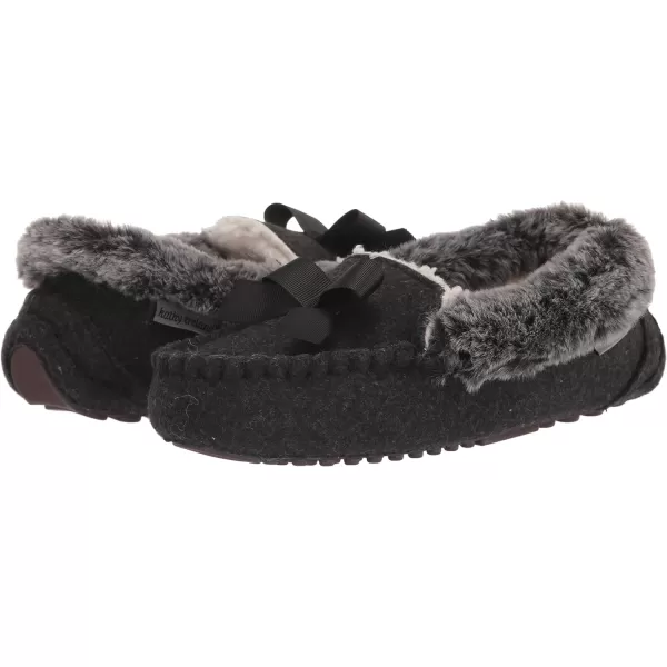 Kathy Ireland Mens Womens Daffodil Moccasin SlipperBlack