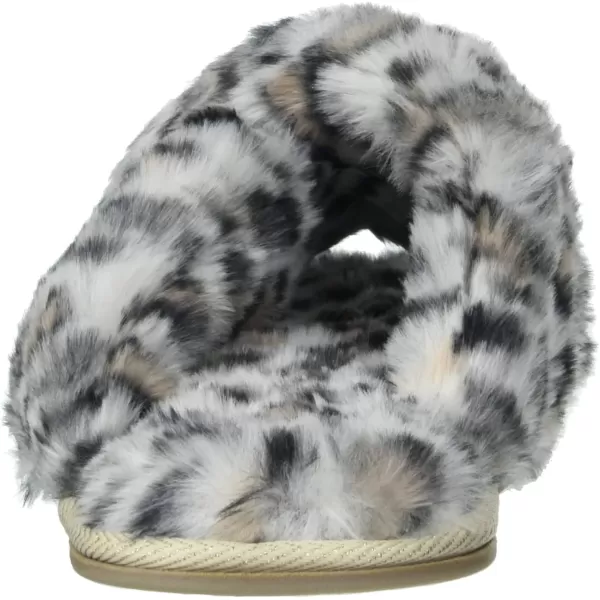 Kathy Ireland Womens Daisy Slide SlipperSnow Leopard