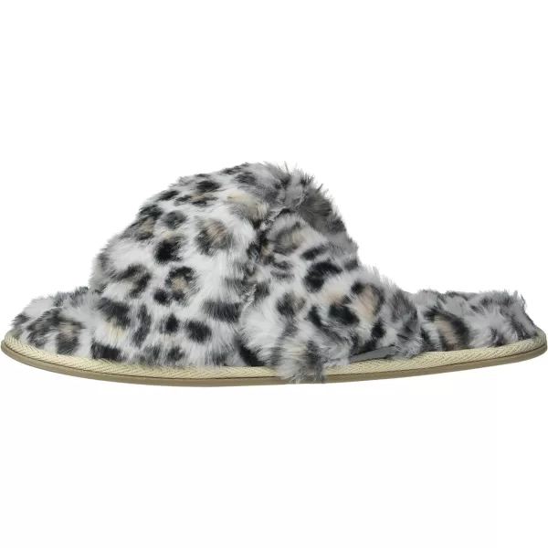 Kathy Ireland Womens Daisy Slide SlipperSnow Leopard