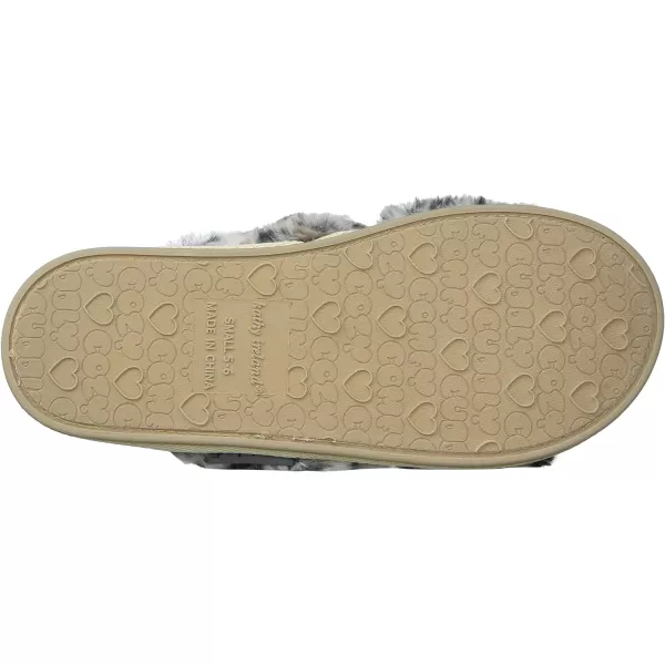 Kathy Ireland Womens Daisy Slide SlipperSnow Leopard