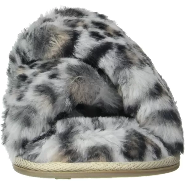 Kathy Ireland Womens Daisy Slide SlipperSnow Leopard