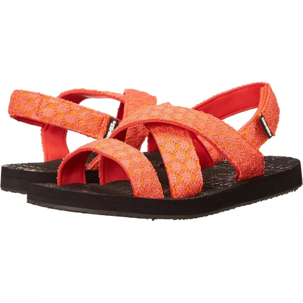 LUKEES by MUK LUKS Womens Sand Games SandalsPapaya