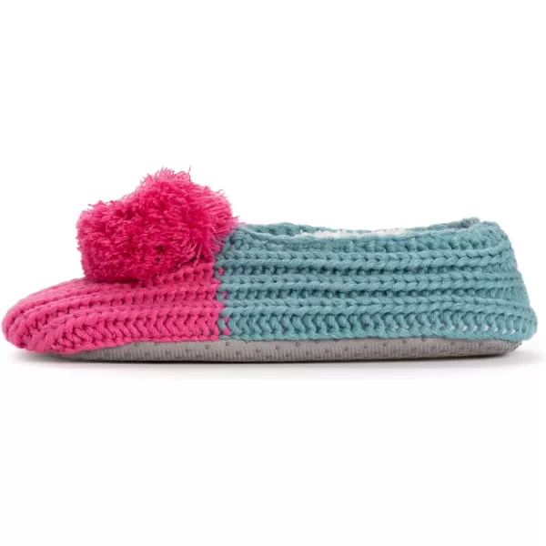 MUK LUKS Ballerina Womens SlipperPinkBlue