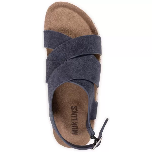 MUK LUKS Beach Bingo Womens SandalNavy