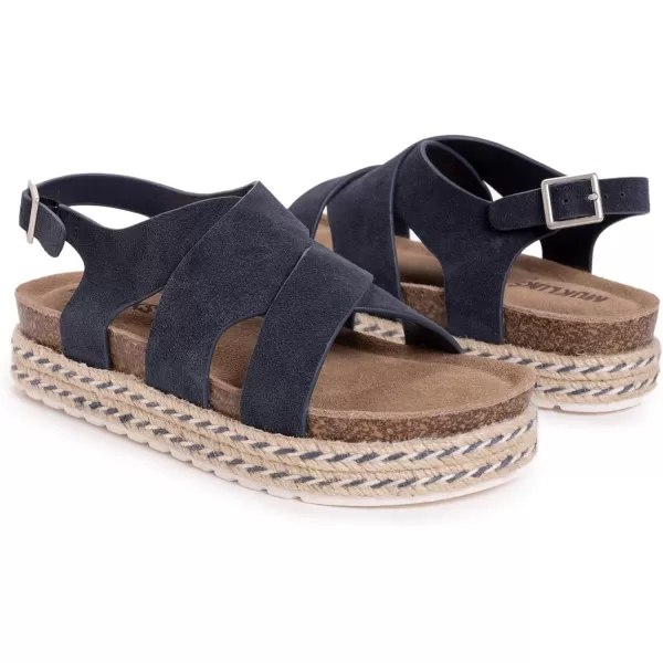 MUK LUKS Beach Bingo Womens SandalNavy