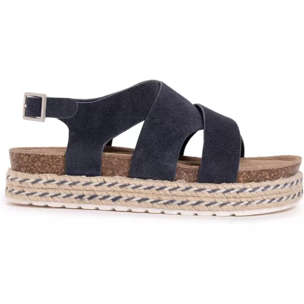 MUK LUKS Beach Bingo Womens SandalNavy