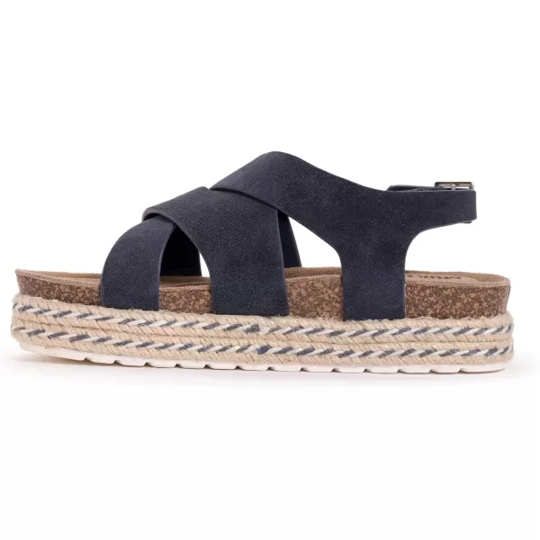 MUK LUKS Beach Bingo Womens SandalNavy