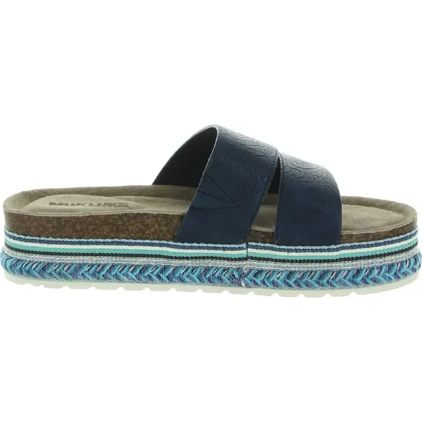 MUK LUKS Beach Blanket Womens SandalNavy